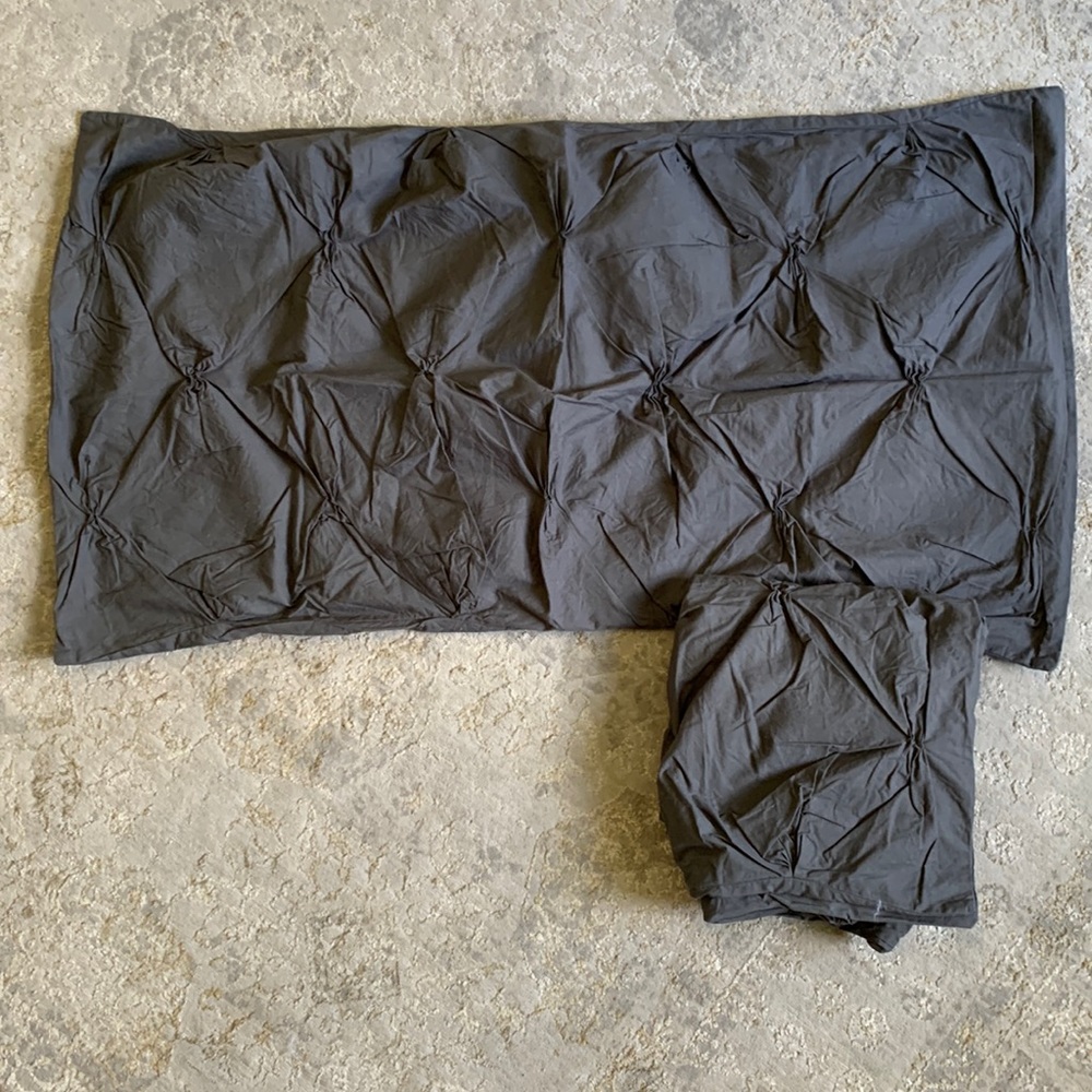 West Elm Organic Cotton Pintuck Shams (2)